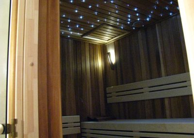 Getäfelte Sauna